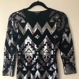 Sequin Express Dress
